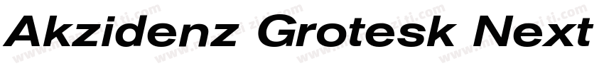 Akzidenz Grotesk Next Med字体转换